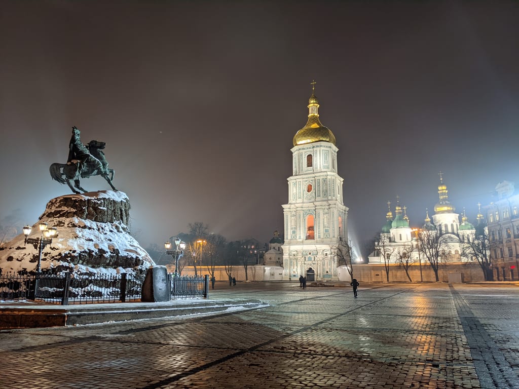 Bohdan Khmelnytsky in the Winter Snow