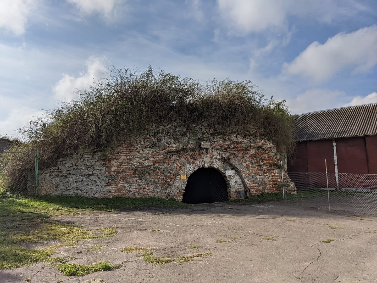 One of the underground passages beneath Dubno Castle