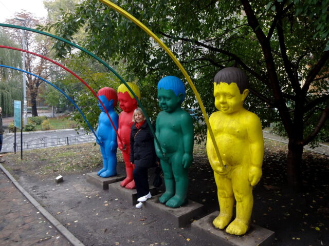 Colourful Pissing Boys
